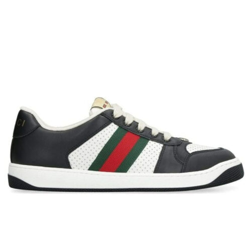 Giày Gucci Screener Black White Leather