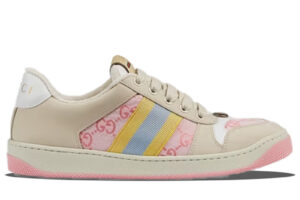 Giày Gucci Screener GG Beige Light Pink Yellow