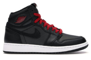 Giày Nike Air Jordan 1 Retro High Black Satin Gym Red Like Auth