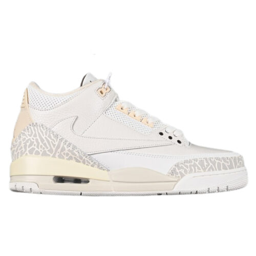 Giày Nike Air Jordan 3 Retro x Travis Scott Cactus Jack White Sail Like Auth