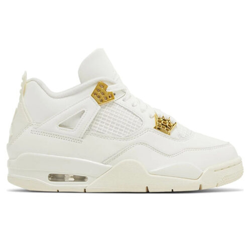 Giày Nike Air Jordan 4 Sail Metallic Gold Like Auth