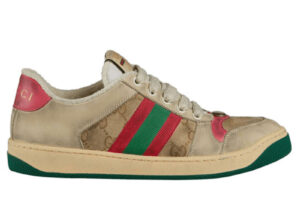 Giày ‎Gucci Screener Distressed Pink Green