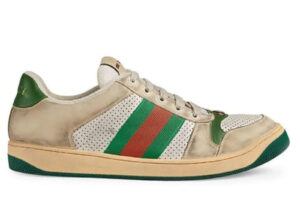 Gucci Screener Leather Green White