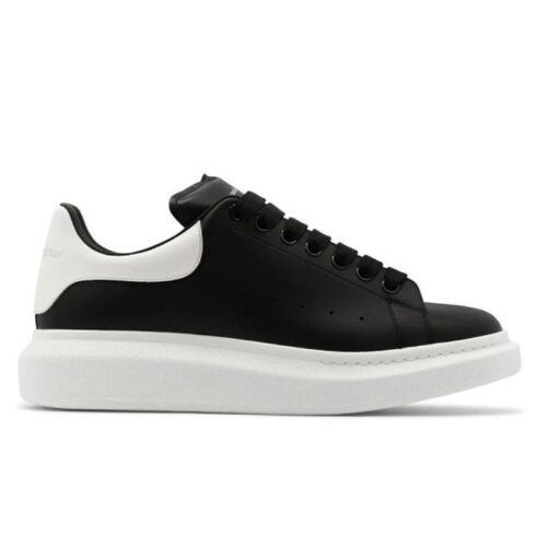 Alexander McQueen Oversized Black/White Leather Leather