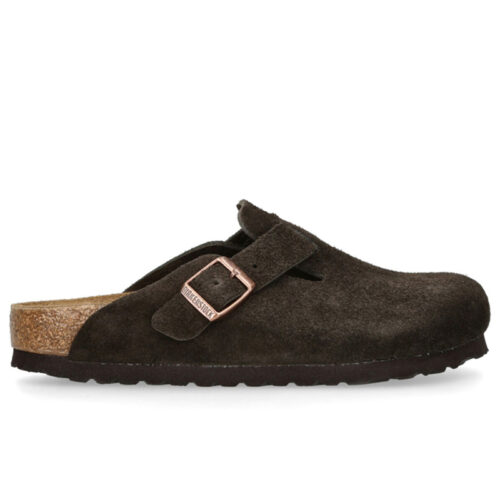 Dép Birkenstock Boston Soft Footbed Mocha Màu Nâu Đậm