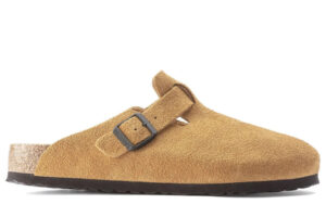 Dép Birkenstock Boston Soft Footbed Suede Mink Màu Nâu
