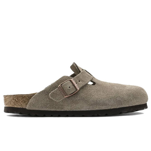 Dép Birkenstock Boston Soft Footbed Taupe Màu Xám