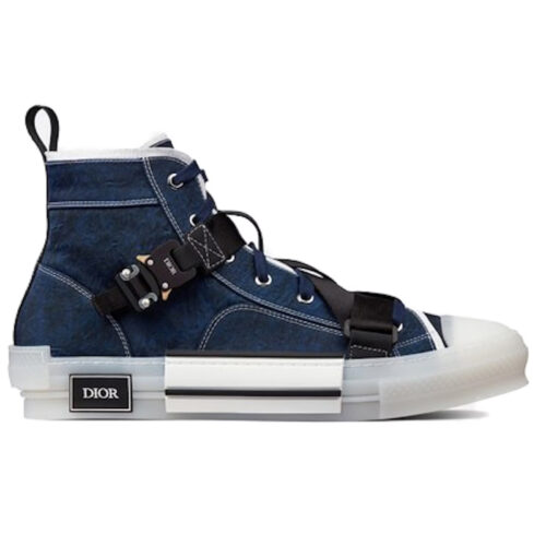 Giày Dior B23 High ‘Cobra Buckle Canvas’
