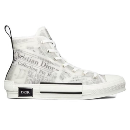 Giày Dior B23 High Top Daniel Arsham Newspaper