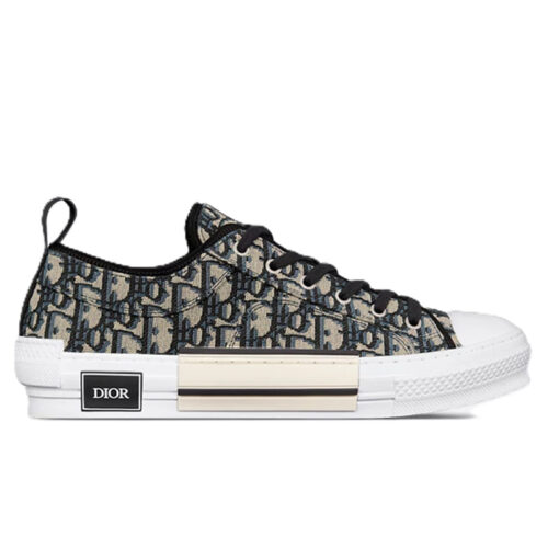 Giày Dior B23 League Low Top Beige Black Oblique Jacquard