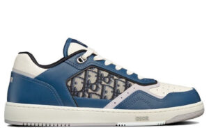 Giày Dior B27 Low Blue, Cream and Gray họa tiết Dior Oblique vải Jacquard Best Quality