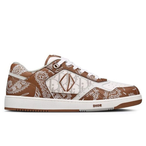 Giày Dior B27 Low Coffee White CD Paisley White Dior Oblique Best Quality