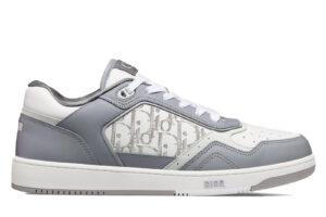 Giày Dior B27 Low Gray Smooth Da Bê White Dior Oblique Galaxy Best Quality