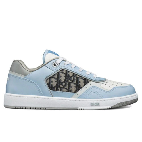 Giày Dior B27 Low Light Blue and White Gray họa tiết vải Dior Oblique Jacquard Best Quality