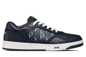 Giày Dior B27 Low Navy Blue họa tiết vải CD Diamond Canvas Best Quality