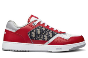 Giày Dior B27 Low Red Grey Dior Oblique Jacquard Best Quality