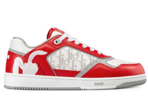 Giày Dior B27 Low Red White Dior Oblique Galaxy Leather with Rabbit Motif Best Quality