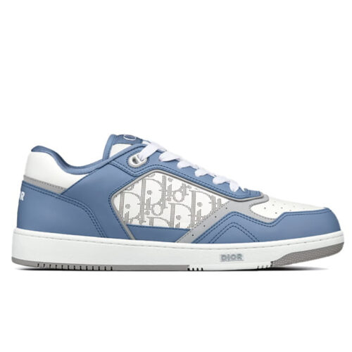 Giày Dior B27 Low University Blue White họa tiết Dior Oblique Galaxy Best Quality