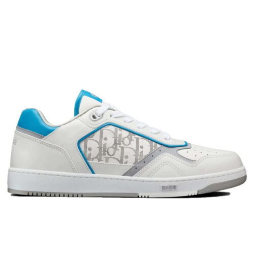 Giày Dior B27 Low White Light Blue họa tiết Dior Oblique Galaxy Best Quality