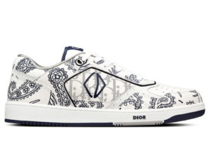 Giày Dior B27 Low White Navy Blue CD Paisley White Dior Oblique Best Quality