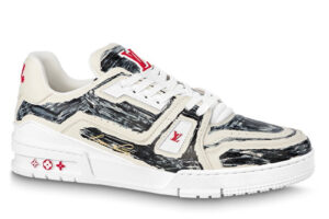Giày Louis Vuitton Lv Trainer #54 Black Printed Calf Leather Best Quality
