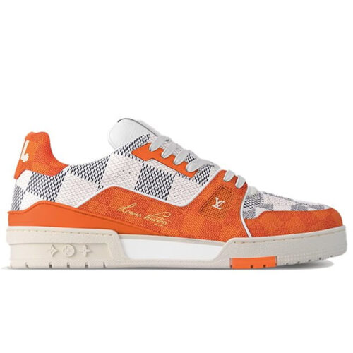 Giày Louis Vuitton LV Trainer #54 Damier Orange Best Quality