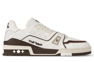 Giày Louis Vuitton LV Trainer #54 Monogram Embossed White Best Quality