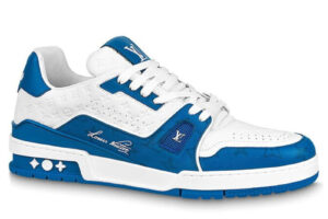 Giày Louis Vuitton Lv Trainer #54 Signature Blue White Best Quality