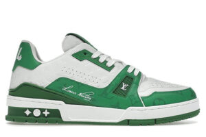 Giày Louis Vuitton Lv Trainer #54 Signature Green White Best Quality