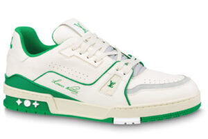 Giày Louis Vuitton Lv Trainer #54 Signature White Green Best Quality