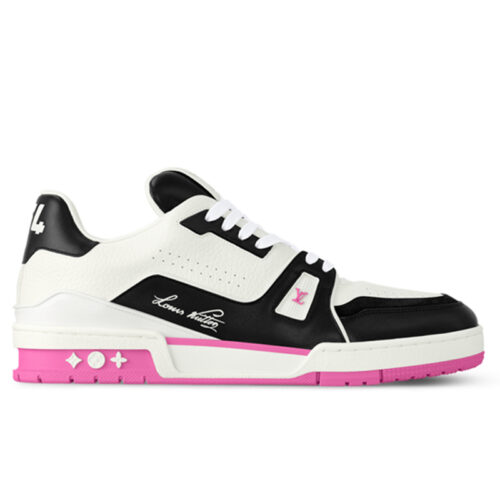 Giày Louis Vuitton LV Trainer #54 White Black Pink Best Quality