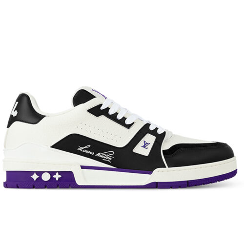 Giày Louis Vuitton LV Trainer #54 White Purple Black Best Quality
