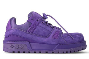 Giày Louis Vuitton LV Trainer Alligator Crocodile Purple Best Quality