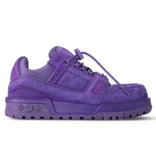 Giày Louis Vuitton LV Trainer Alligator Crocodile Purple Best Quality