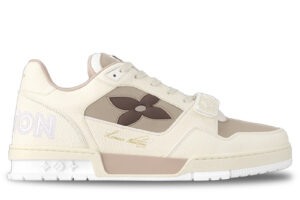 Giày Louis Vuitton LV Trainer Beige Hoa Monogram Best Quality