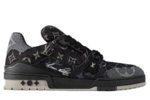 Giày Louis Vuitton LV Trainer Black Denim Monogram Black Best Quality
