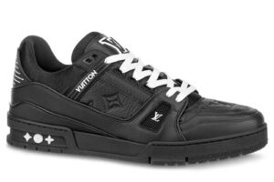 Giày Louis Vuitton LV Trainer Black Leather Monogram Best Quality