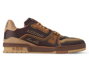 Giày Louis Vuitton LV Trainer Brown Yellow Best Quality