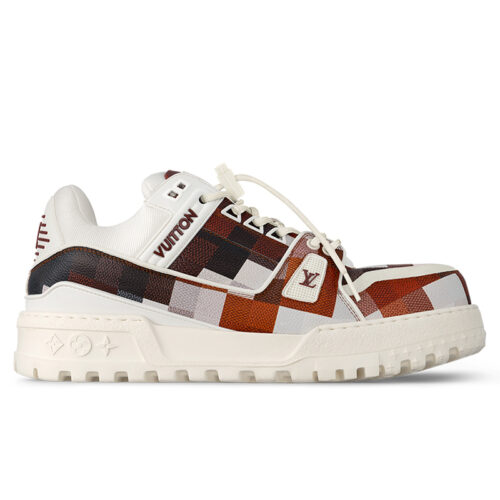 Giày Louis Vuitton LV Trainer Maxi Brown Damoflage Damier Best Quality