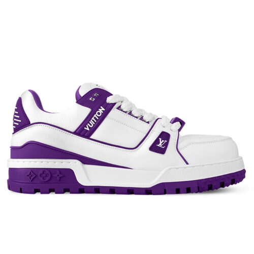 Giày Louis Vuitton LV Trainer Maxi Calf Leather Purple Best Quality