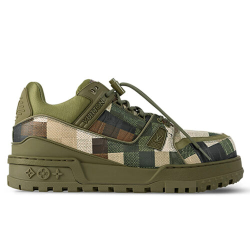 Giày Louis Vuitton LV Trainer Maxi Green Damoflage Damier Best Quality