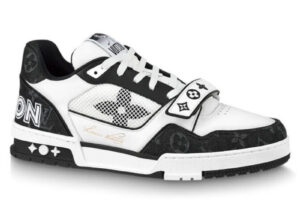 Giày Louis Vuitton Lv Trainer Monogram Black quai Velcro Best Quality