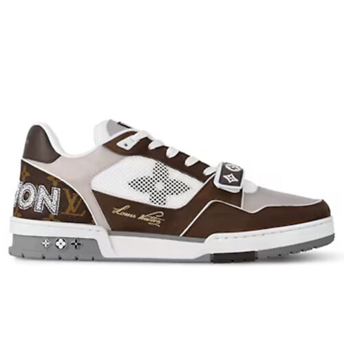Giày Louis Vuitton LV Trainer Monogram Canvas Moka Brown Best Quality