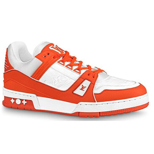 Giày Louis Vuitton Lv Trainer Monogram Orange Best Quality