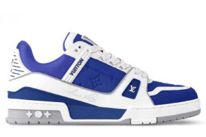 Giày Louis Vuitton LV Trainer Sneaker Gaston Blue Best Quality