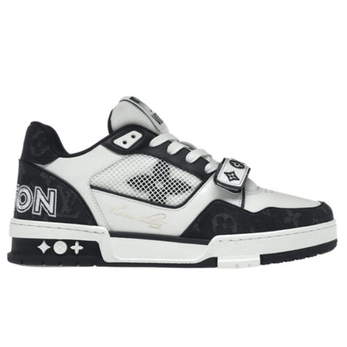 Giày Louis Vuitton LV Trainer ‘Velcro Strap Black White’ Best Quality