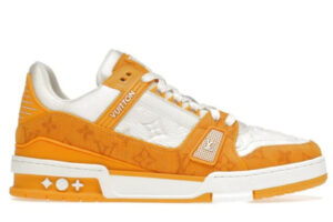 Giày Louis Vuitton Lv Trainer Yellow Monogram Denim Best Quality