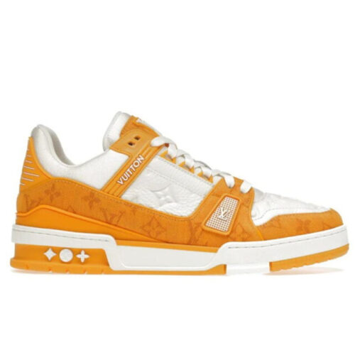 Giày Louis Vuitton Lv Trainer Yellow Monogram Denim Best Quality