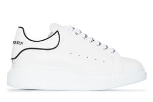 Giày McQueen Oversized White Black Trắng Viền Đen