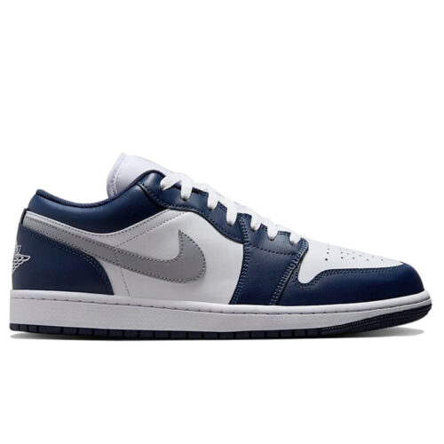 Giày Nike Air Jordan 1 Low ‘Midnight Navy Wolf Grey’ Like Auth
